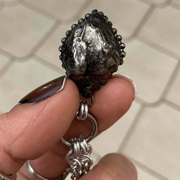 Genuine yellow orange citrine crystal maille chain silver boho gem necklace - Picture 12 of 16